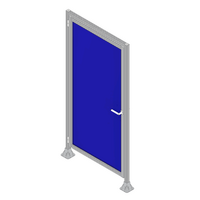50-050-1 MODULAR SOLUTIONS SATIN MORTISE DOOR HANDLE WITH DEADBOLT
